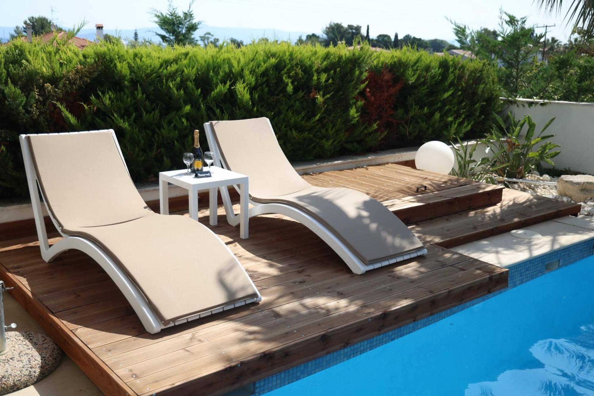 Villa Douglas - Private Pool, Bbq, 4Bdrms, View Pefkochori Exteriör bild