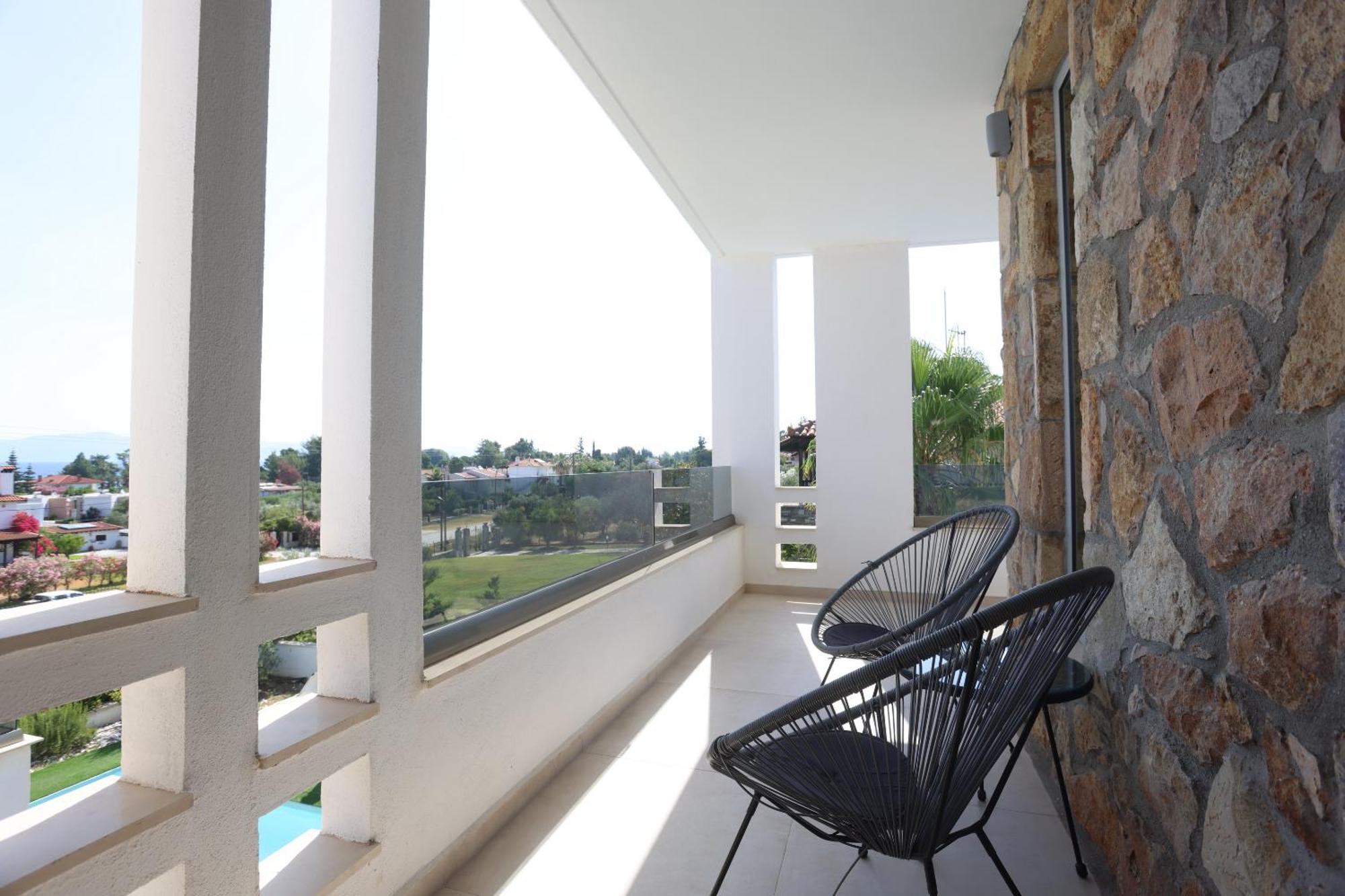 Villa Douglas - Private Pool, Bbq, 4Bdrms, View Pefkochori Exteriör bild